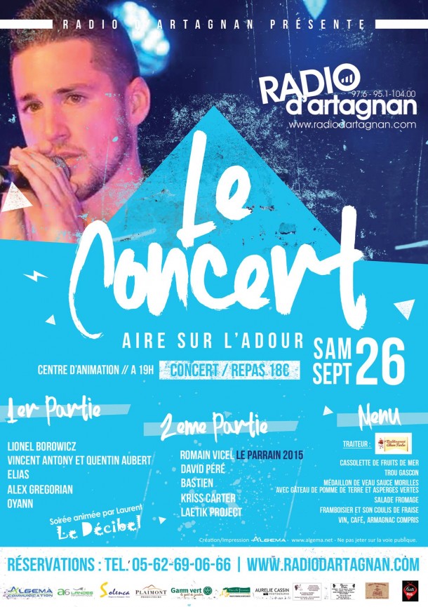 CONCERT REPAS DE RADIO D’ARTAGNAN