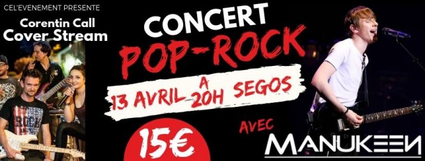 Concert à Ségos avec les nouveaux talents de RDA le 13/04